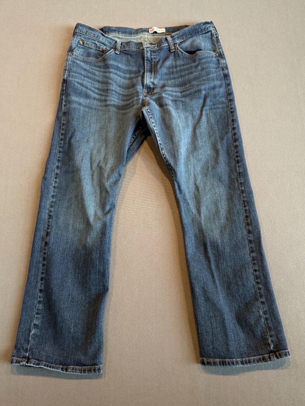 Wrangler Relaxed Boot Jeans Men's 38x30 Stretch Bootcut Medium Wash Denim